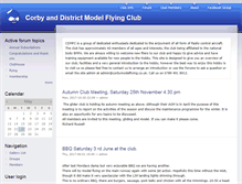 Tablet Screenshot of corbymodelflying.co.uk